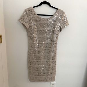Donna Ricco Sequin & Lace Dress